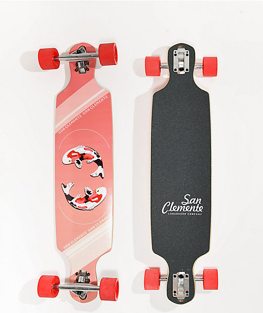 San Clemente Koi 36" Drop Through Longboard Complete